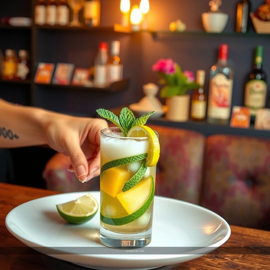 Perfect Glass - dark rum mojito recipe