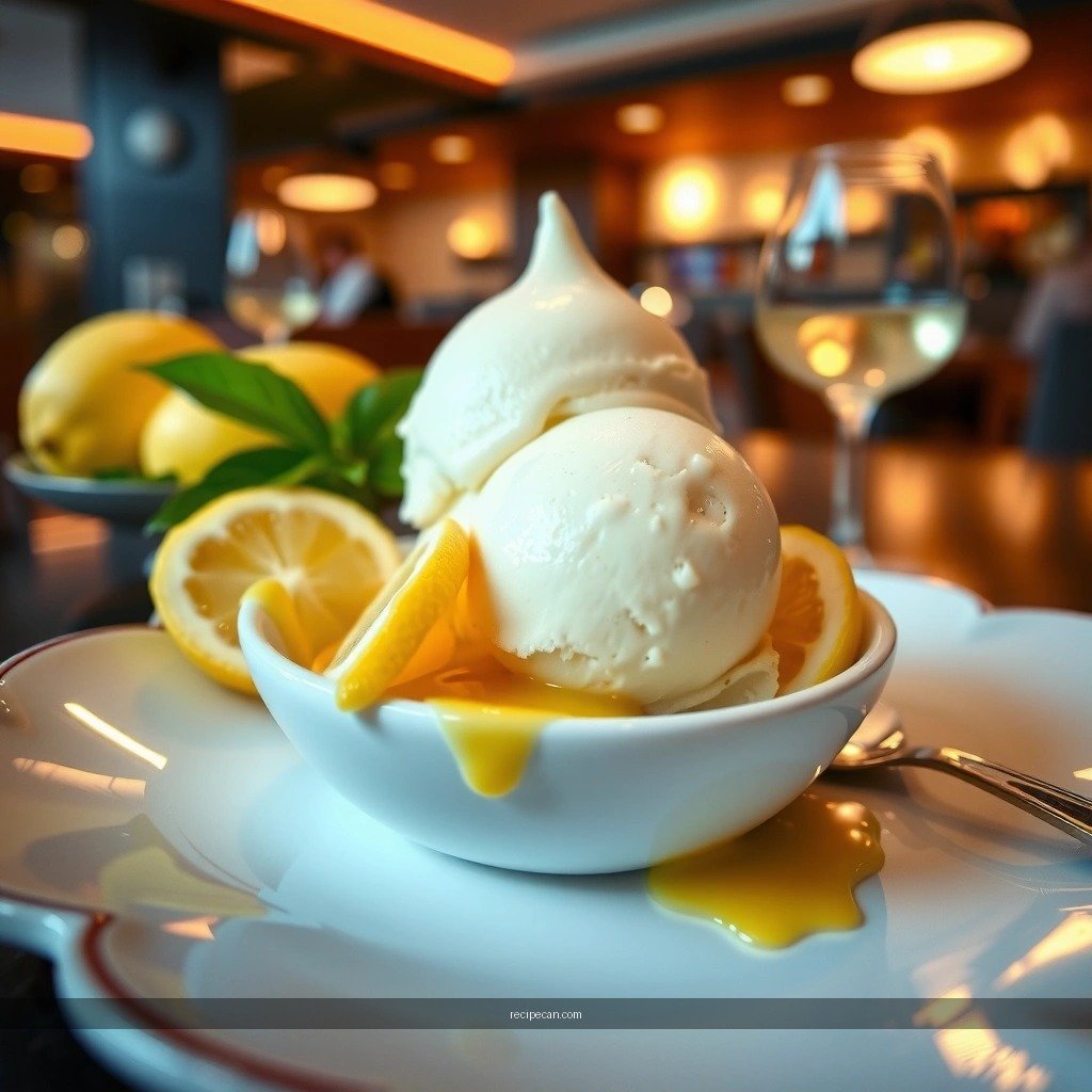 Perfect Texture - limoncello ice cream recipe