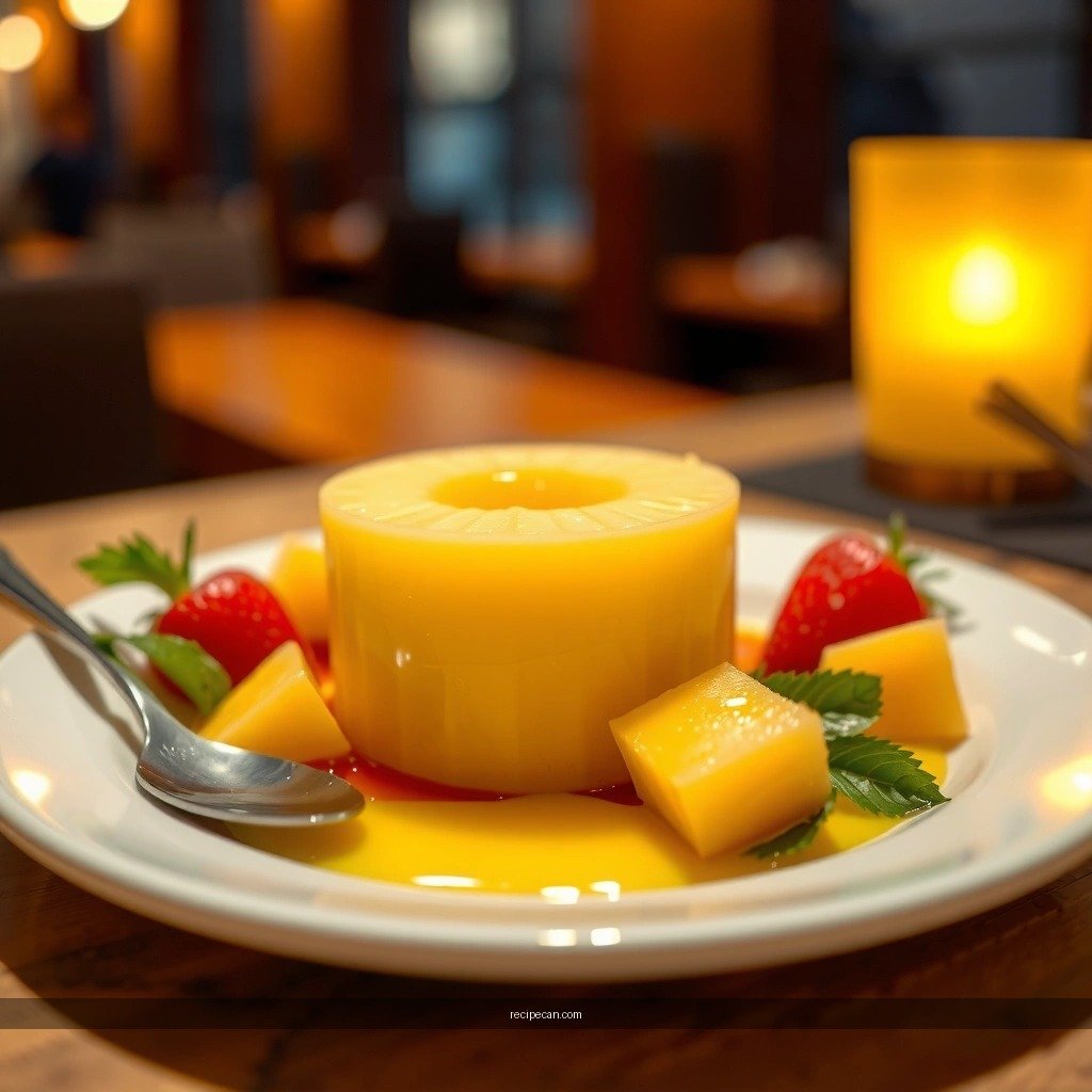 Perfect Texture - recipe pineapple pudding