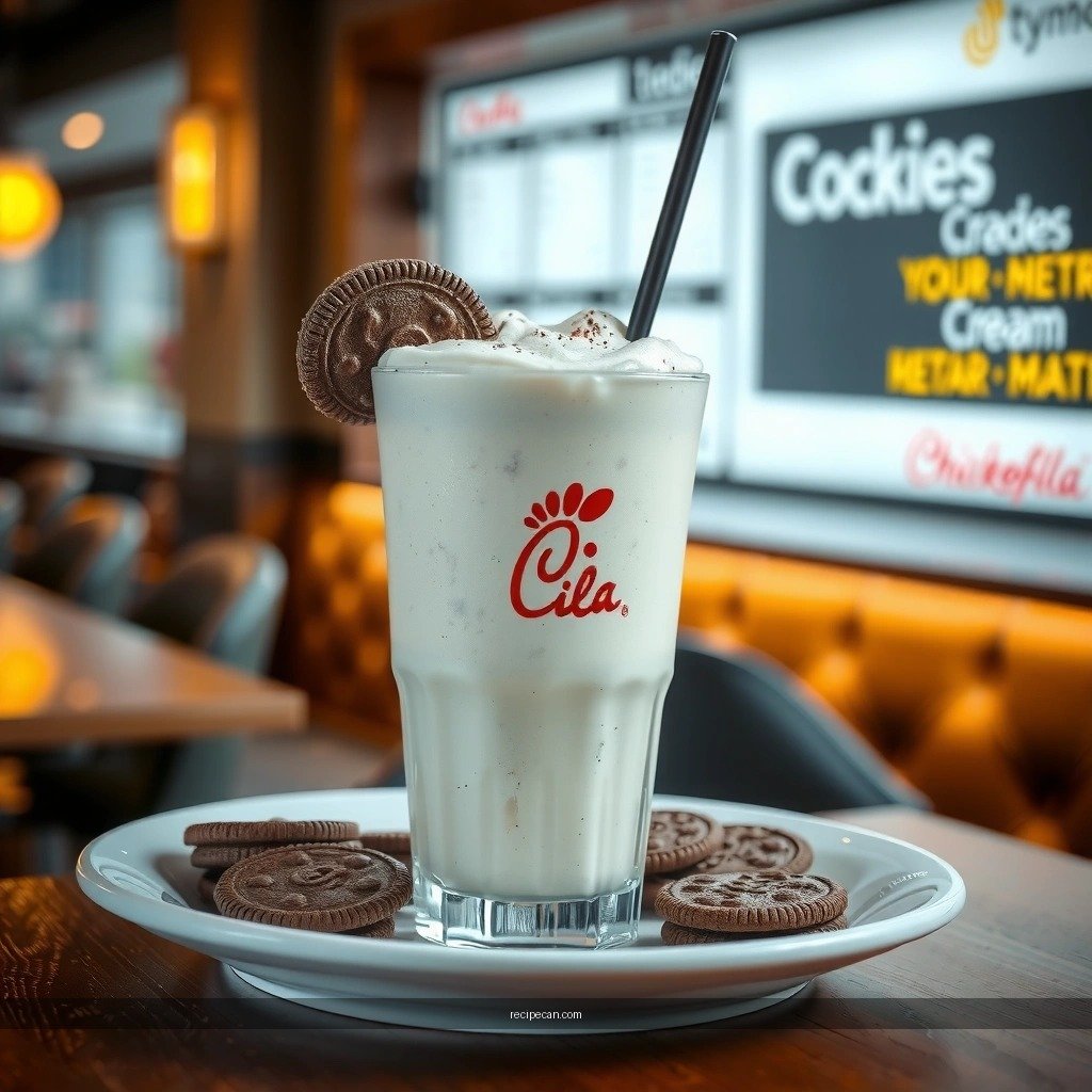 Perfect Texture - chick fil a cookies and cream milkshake recipe