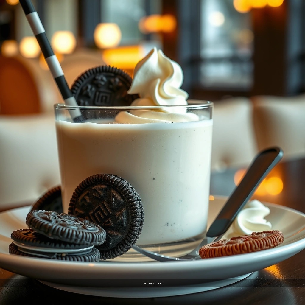 Perfect Texture - cookies and cream milkshake recipe