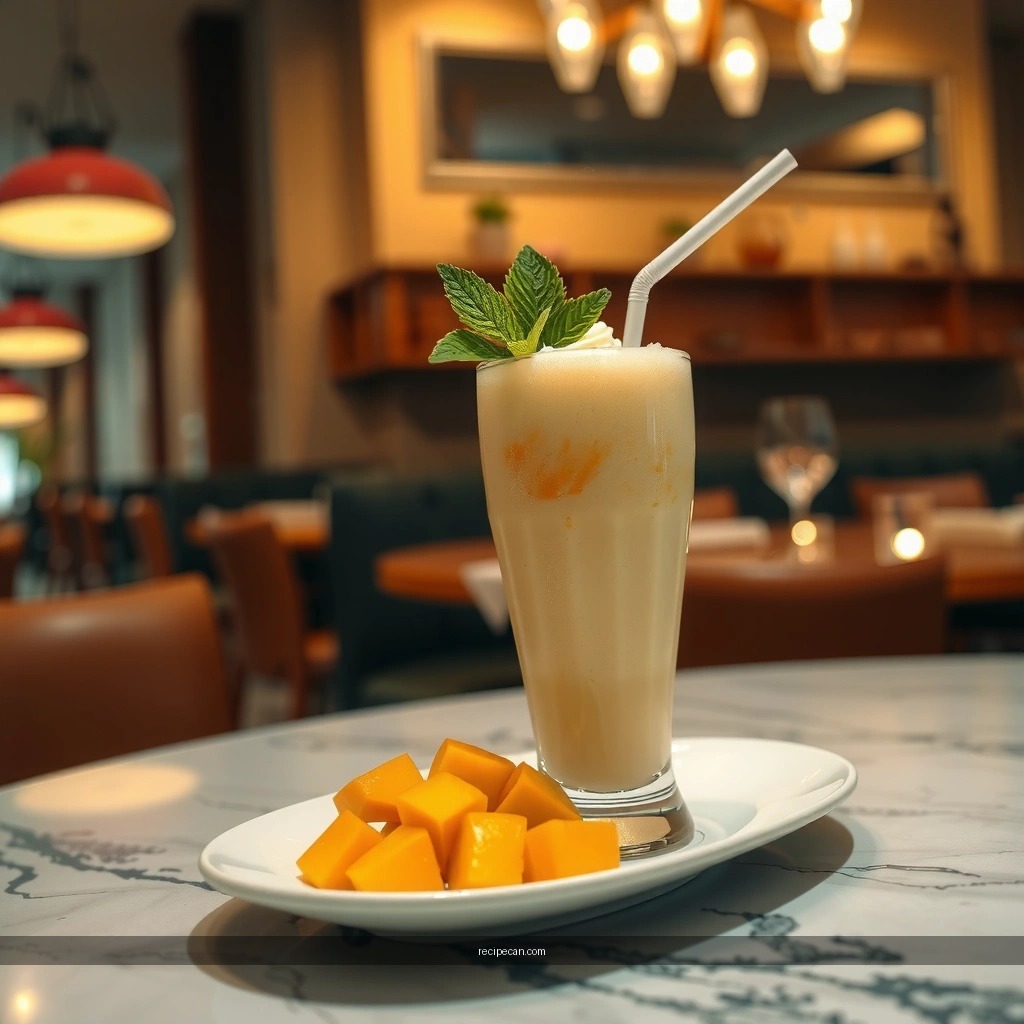 Perfect Texture - milkshake recipe mango