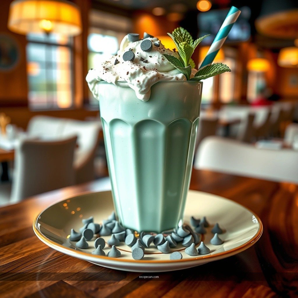 Perfect Thick Creamy Texture - mint chip milkshake recipe