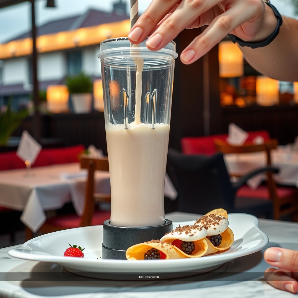 Perfect Thickness - milkshake recipe blender