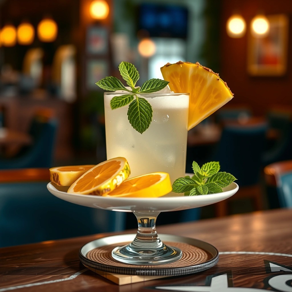 Pineapple and Mint - pineapple mojito recipe