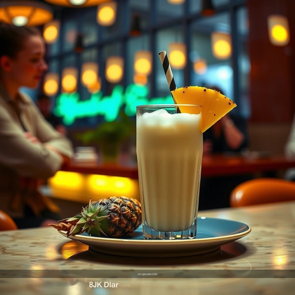 Pineapple Milkshake - pineapple milkshake recipe