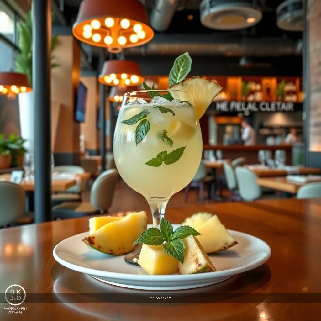 Pinepine Mojito Mocktail - pineapple mojito mocktail recipe