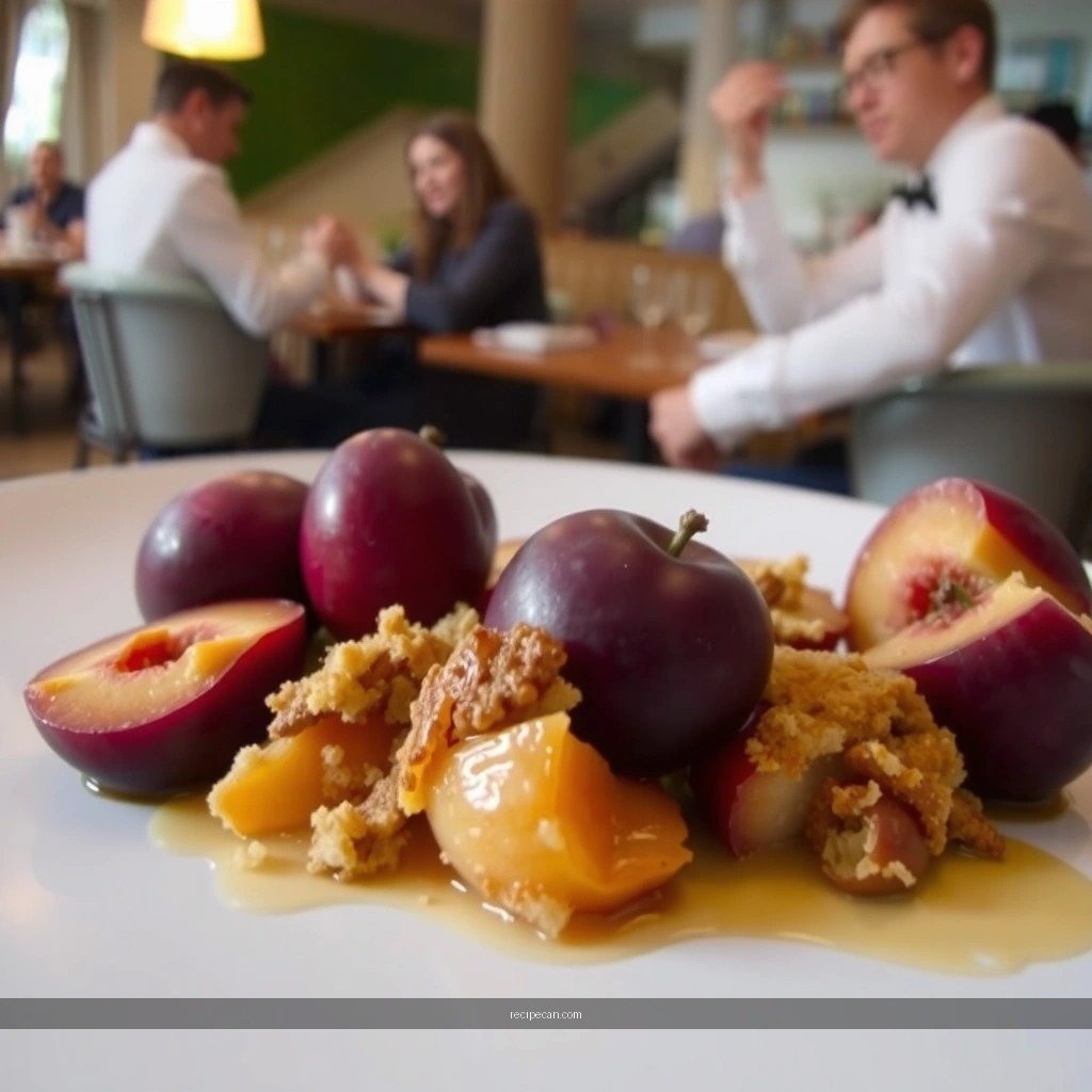 Plums - plum crumble recipe