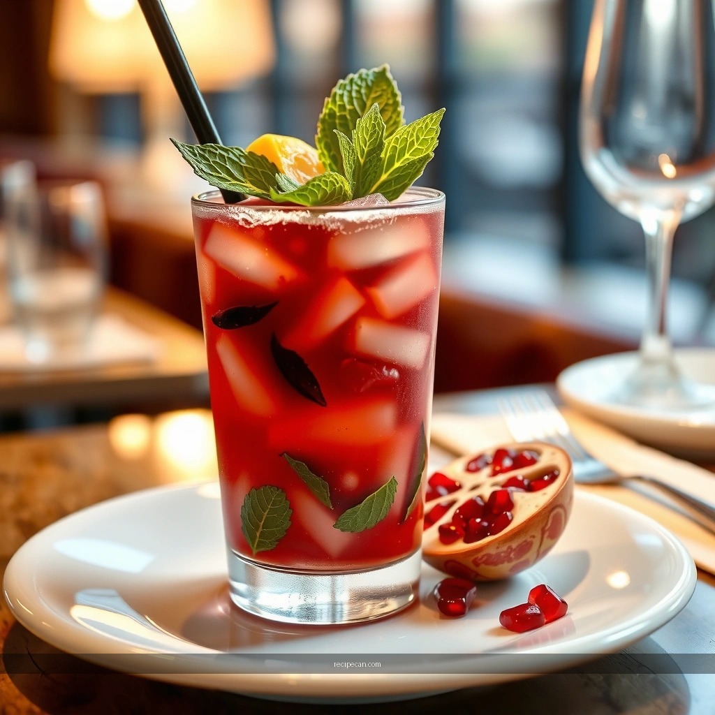 Pomegranate Mojito - pomegranate mojito recipe