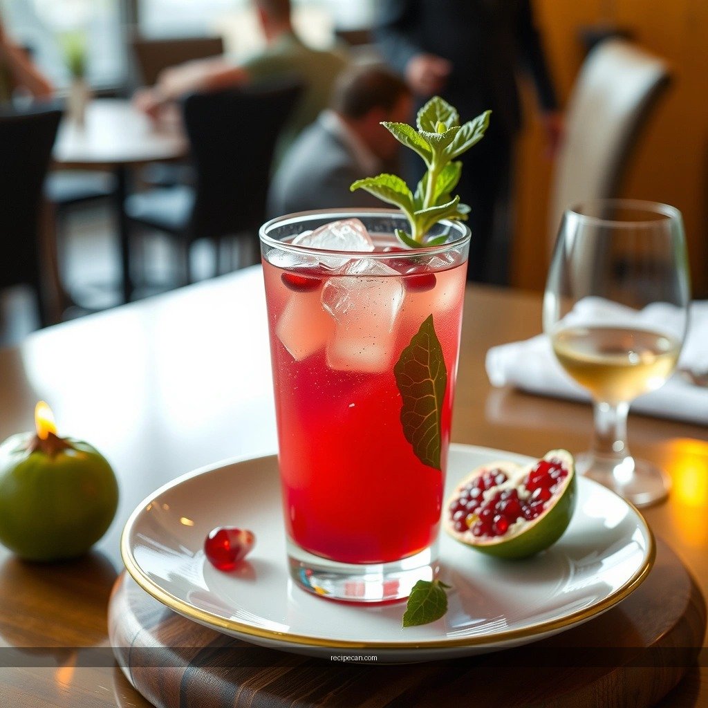 Pomegranate Mojito - pomegranate mojito cocktail recipe