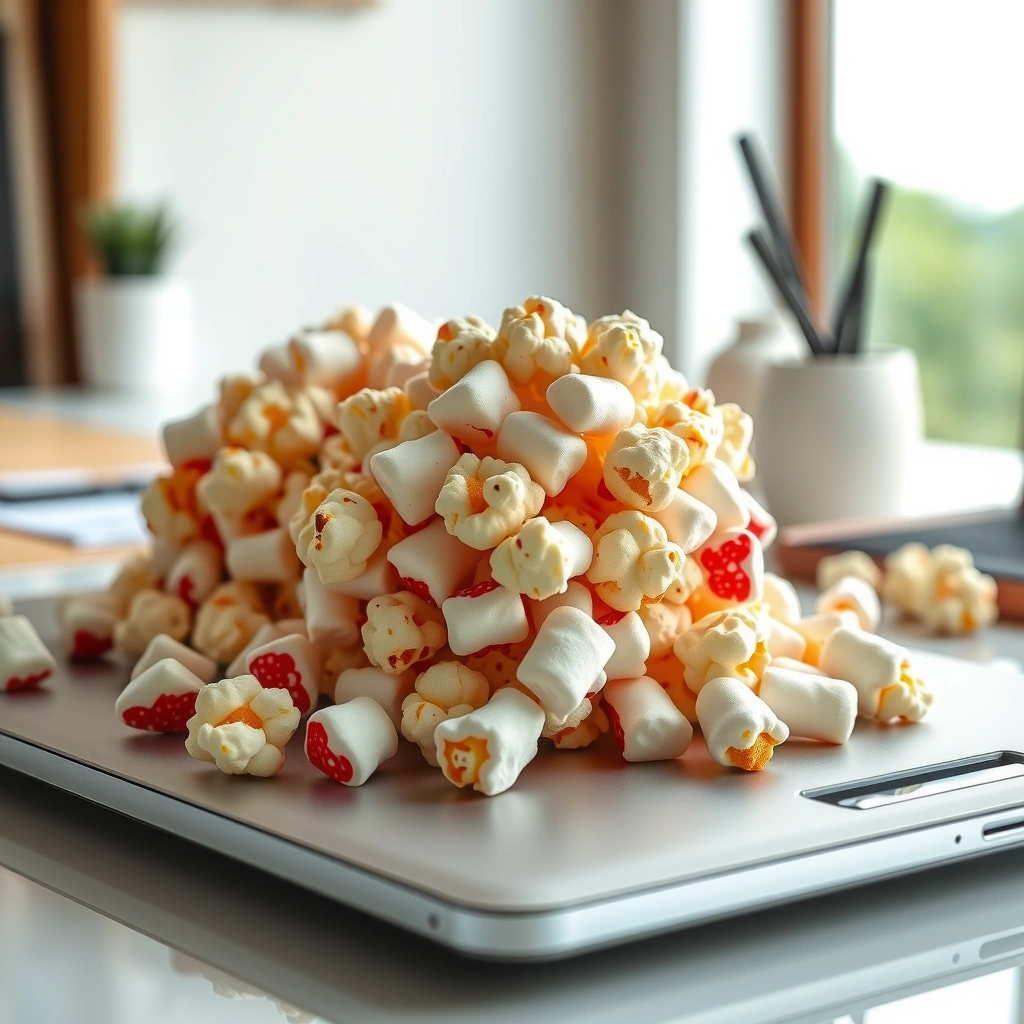 Popcorn and Marshmallow - popcorn ball recipe marshmallow