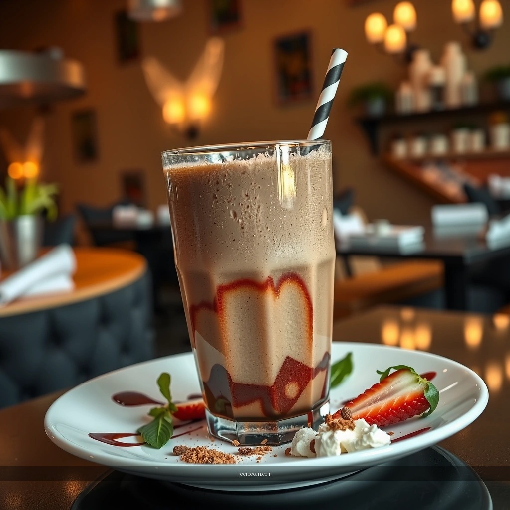 Protein and Calories - chocolate protein milkshake recipe