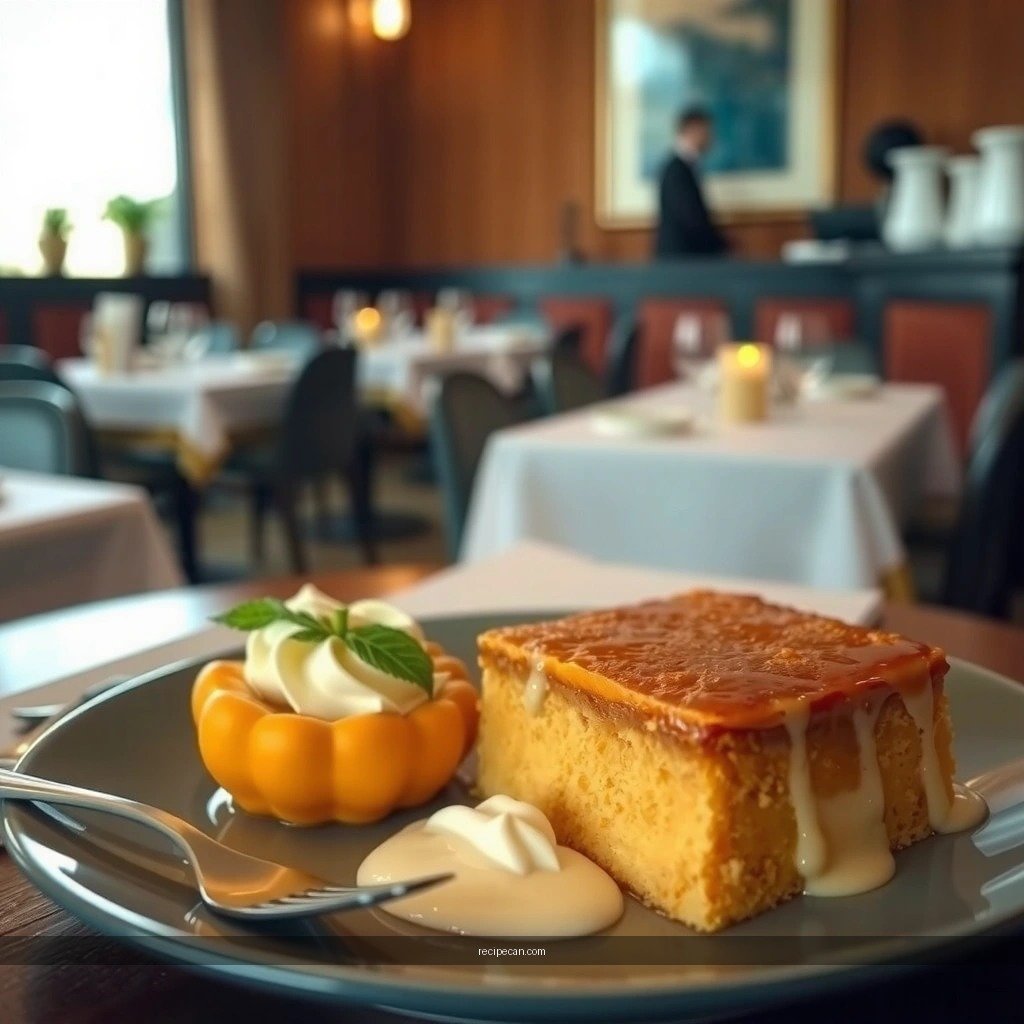 Pumpkin Pudding Cake - recipe for pumpkin pudding cake