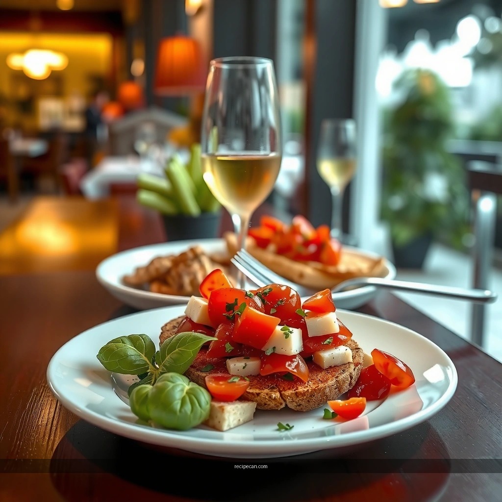 Quick Tomato Topping - easy recipe for bruschetta