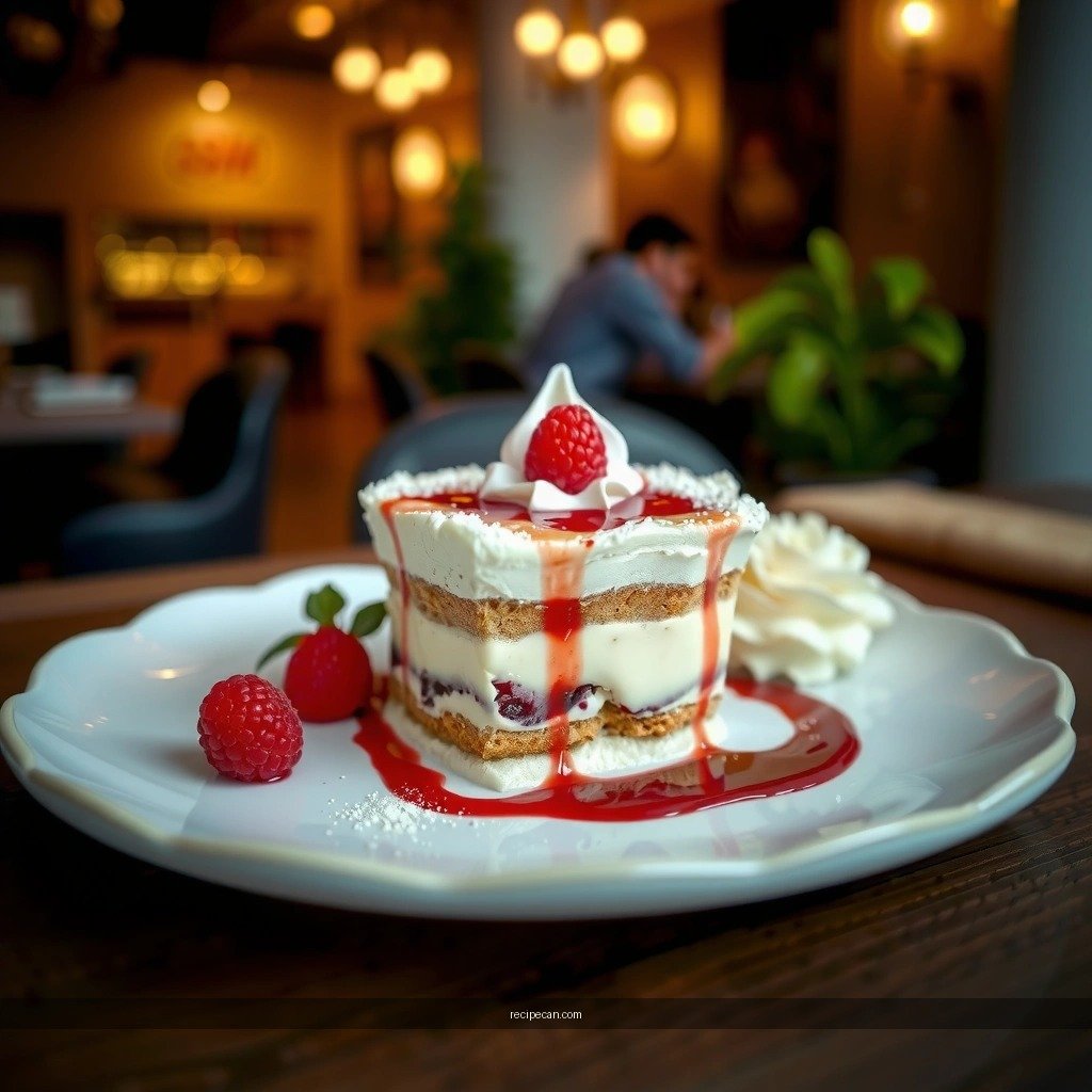 Raspberry Layer - recipe for raspberry tiramisu