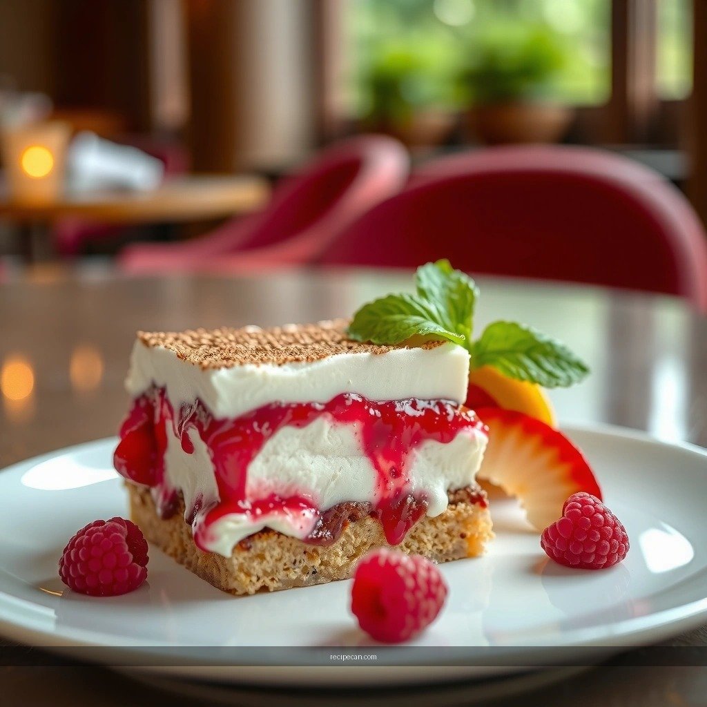 Raspberry Layer - raspberry tiramisu recipe