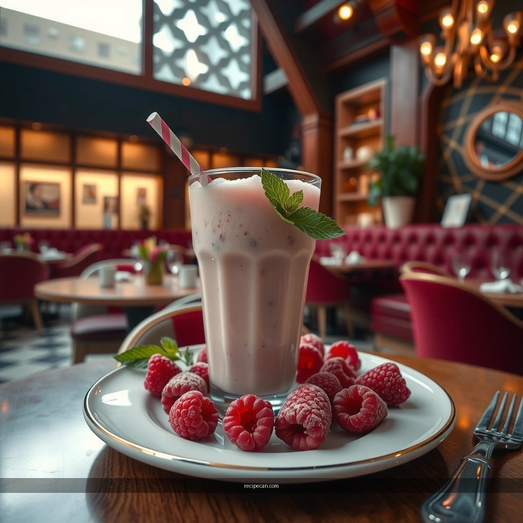 Raspberry Milkshake - recipe for raspberry milkshake