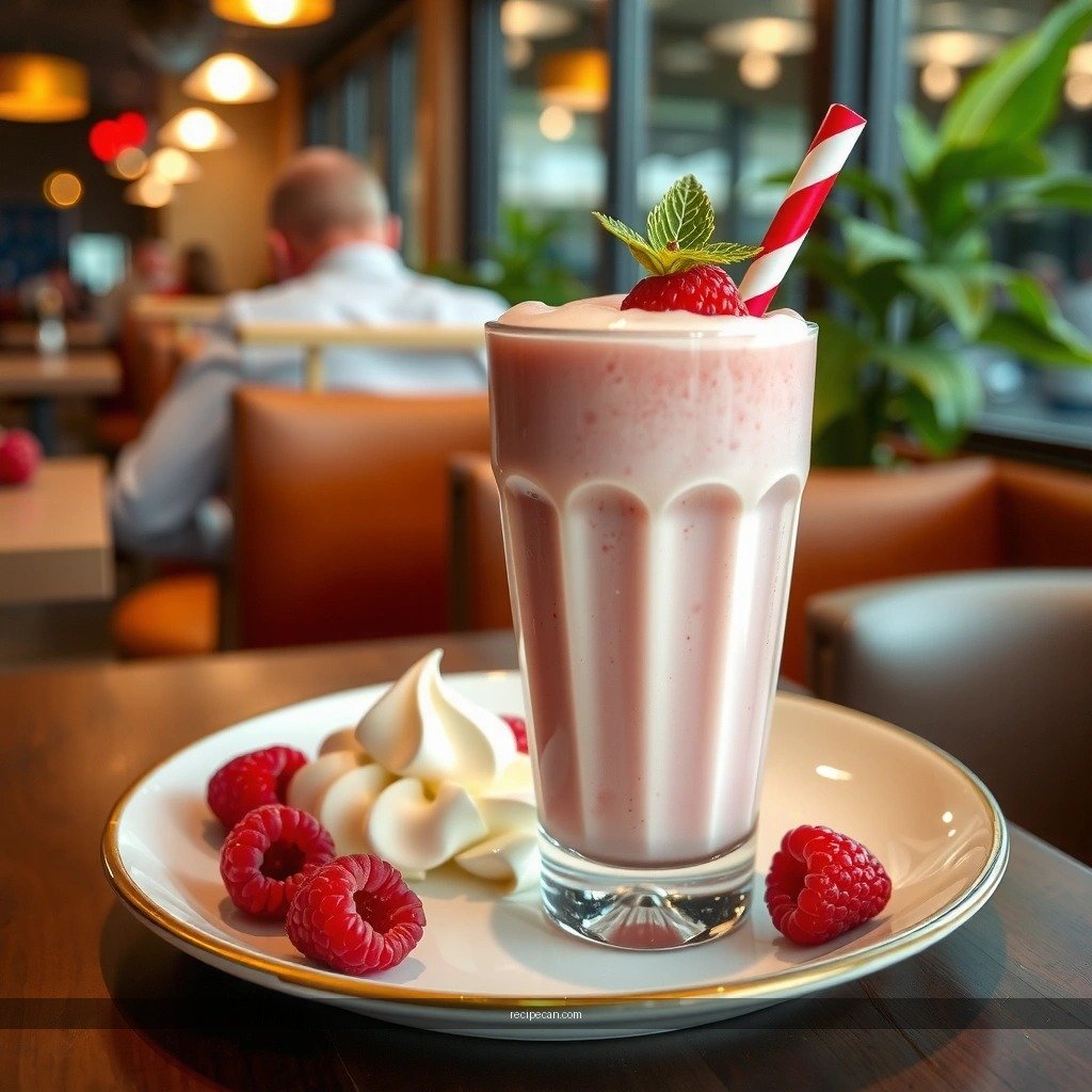 Raspberry Milkshake - raspberry milkshake recipe