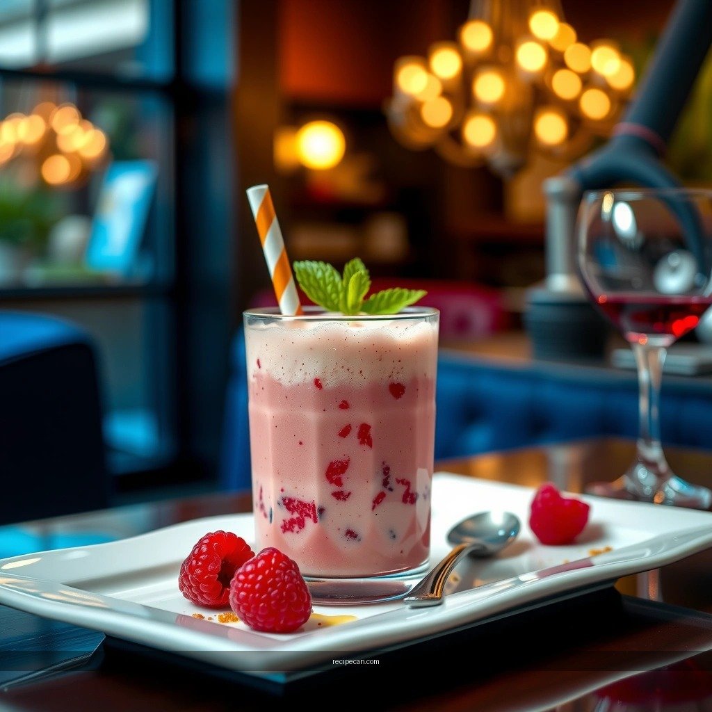 Raspberry Milkshake - raspberry milkshake recipe