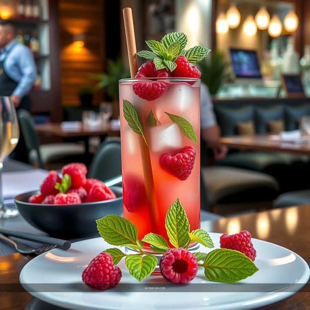Raspberry Mojito - raspberry mojito drink recipe