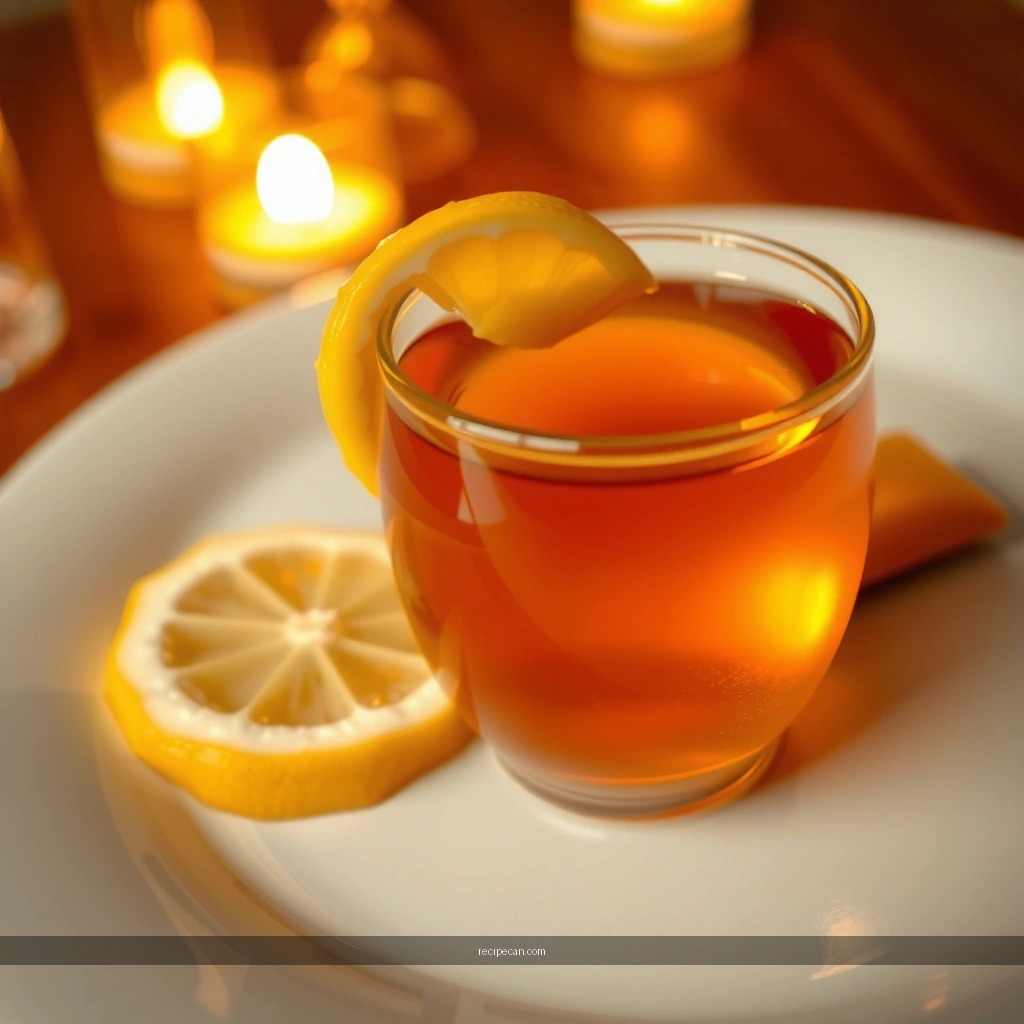 Recipe - recipe for ginger tea with lemon