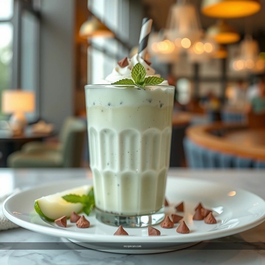 Recipe Instructions - recipe for mint chocolate chip milkshake