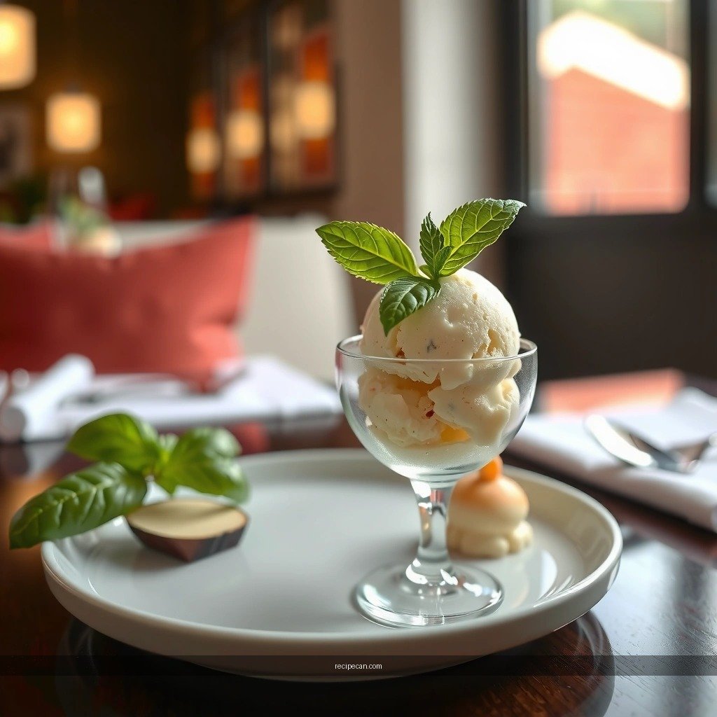 Recipe Method - recipe basil ice cream