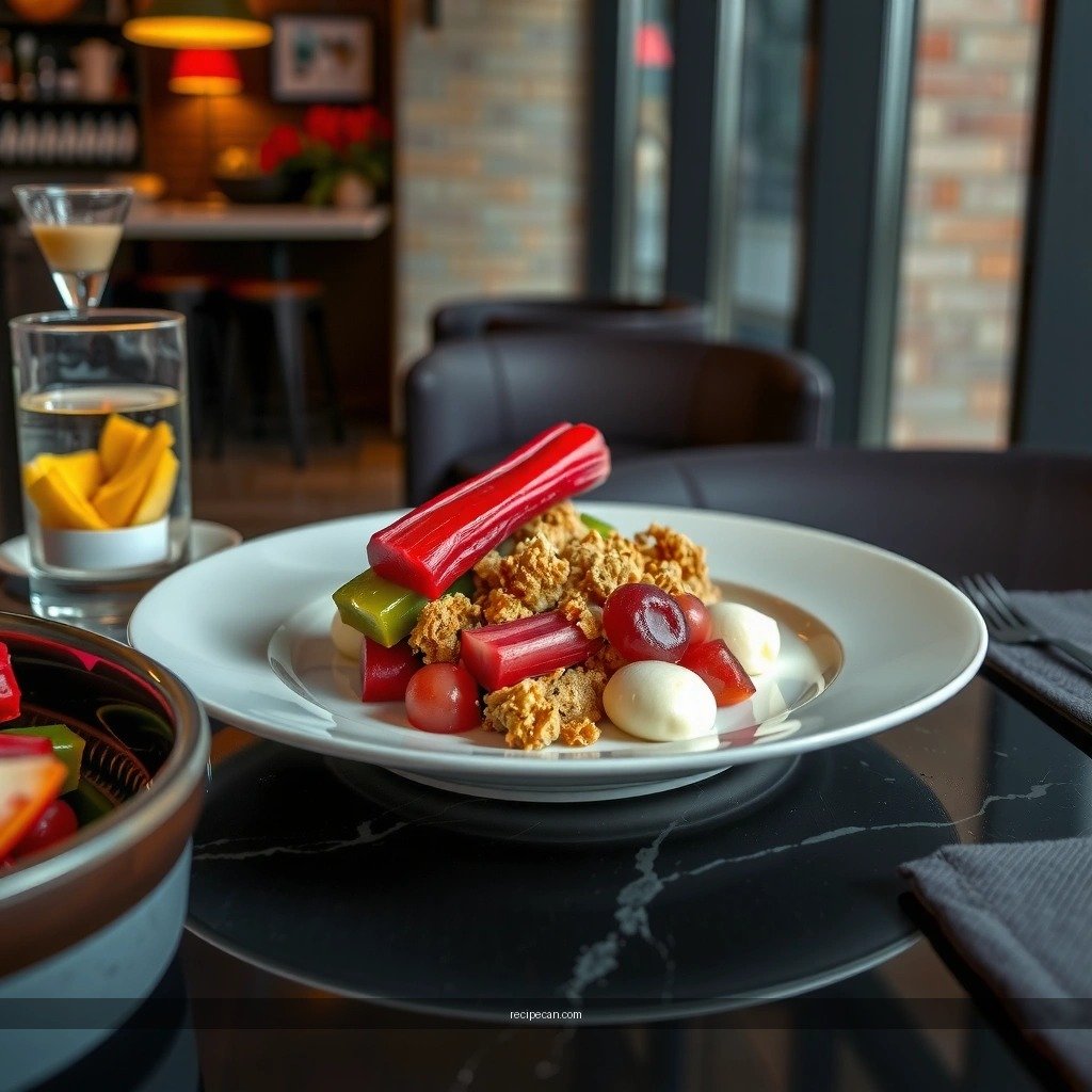 Rhubarb Crumble - recipe for rhubarb crumble