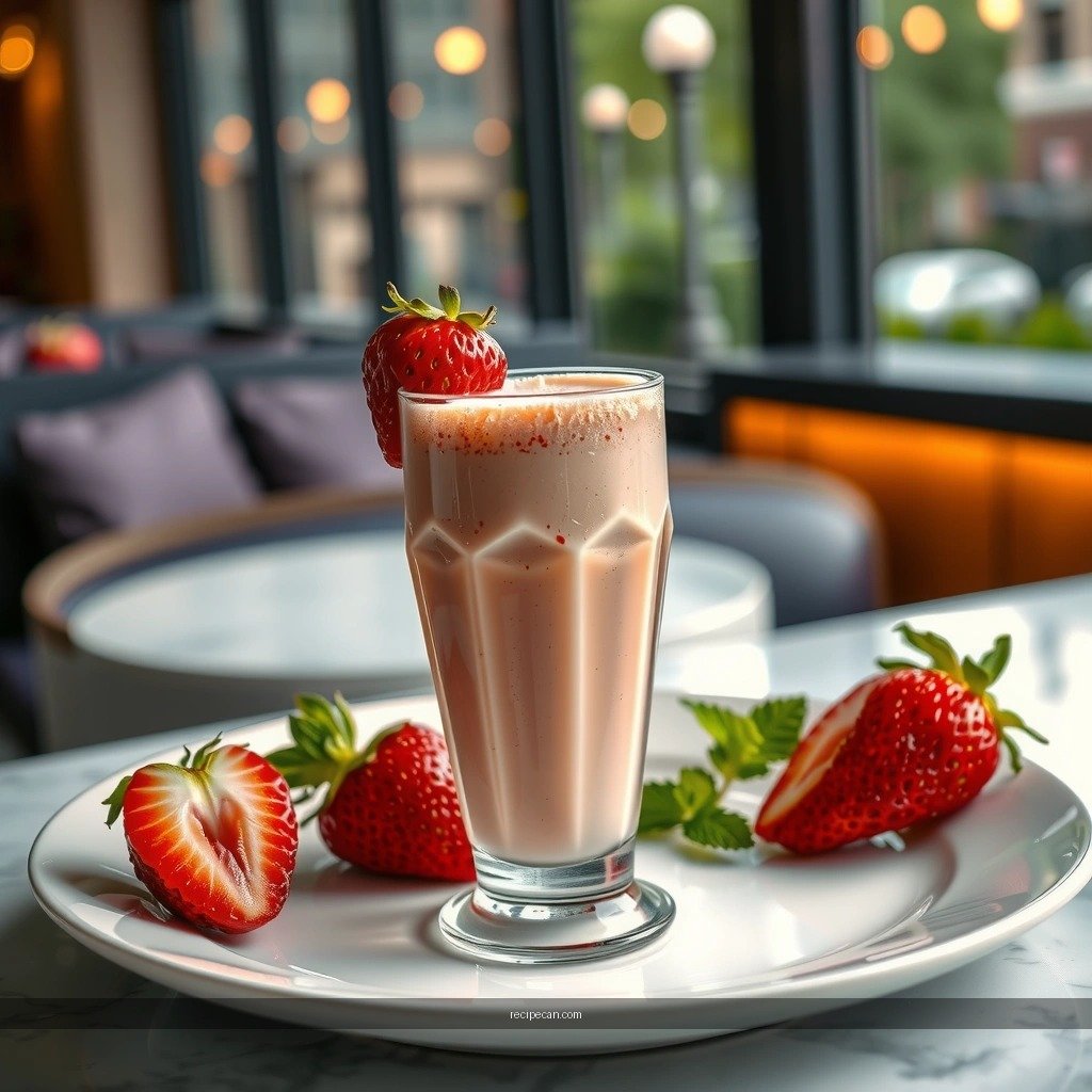 Right Texture - strawberry milkshake recipe without ice cream
