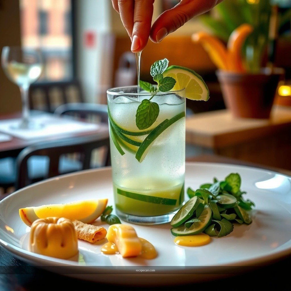 Rum - large batch mojito recipe with simple syrup
