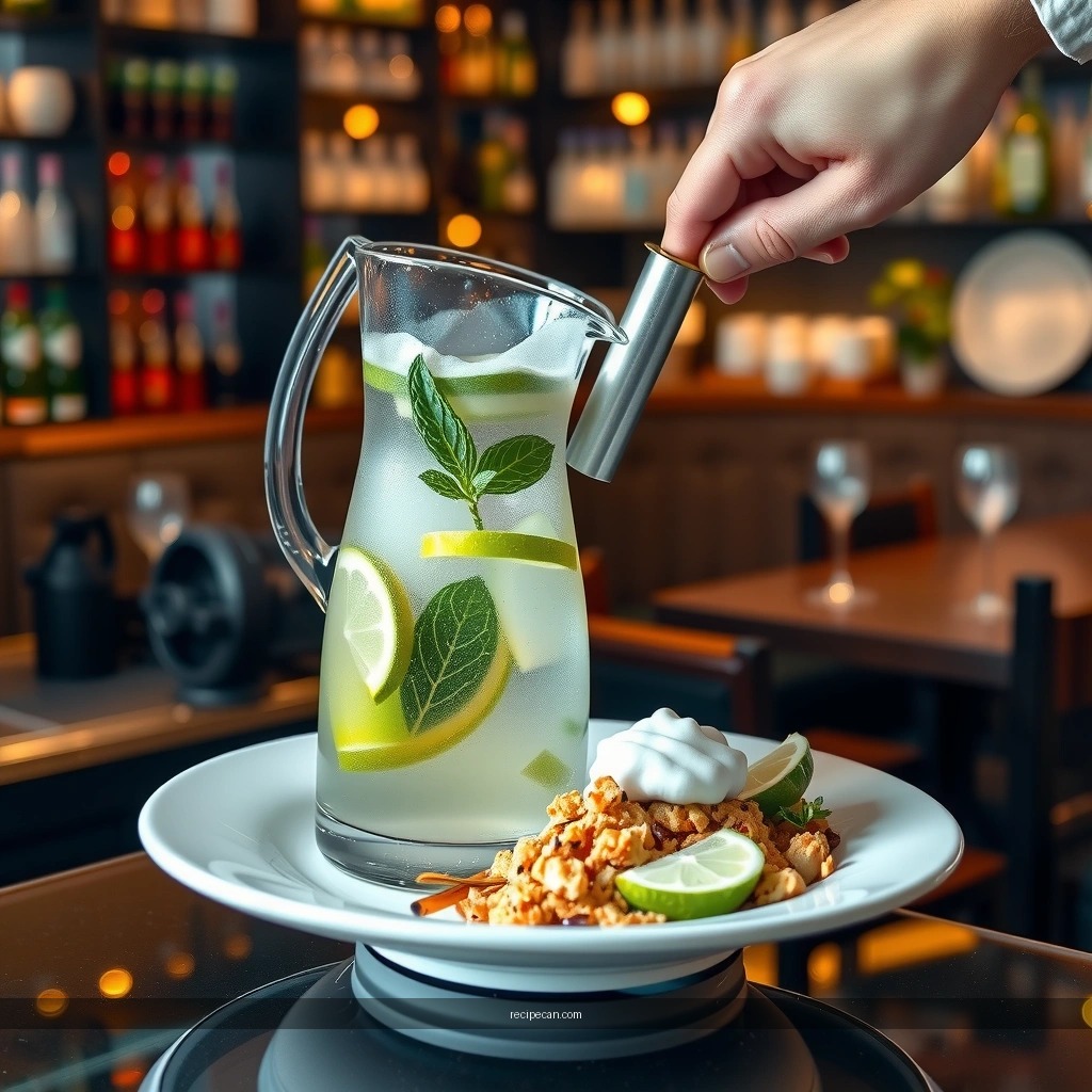 Rum and Soda - large batch mojito recipe