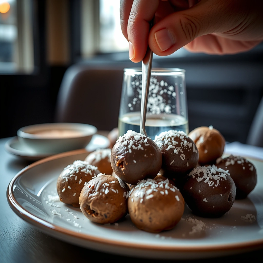 Salted Chocolate - salted chocolate protein balls recipe