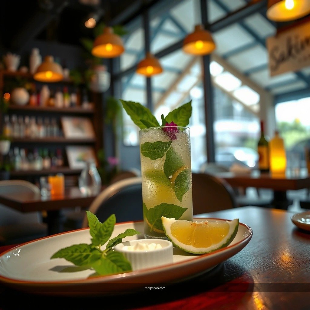 Serving Tips - sake mojito cocktail recipe