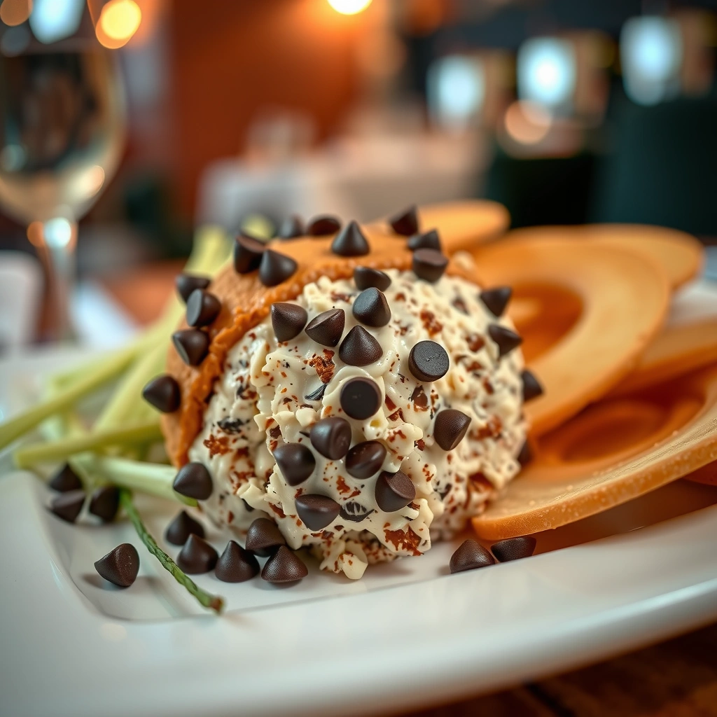 Shape and Chill - chocolate chip cheese ball recipe