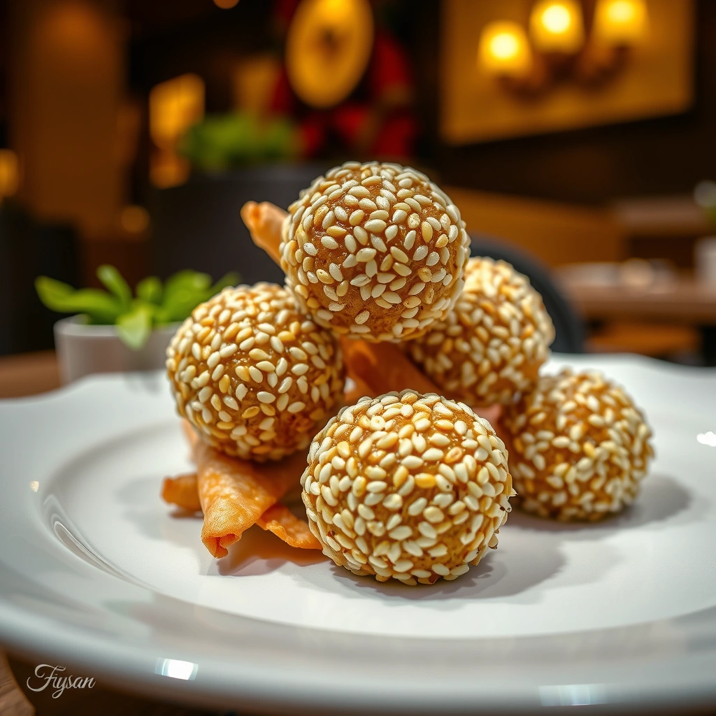 Shape and Coat - sesame ball recipe
