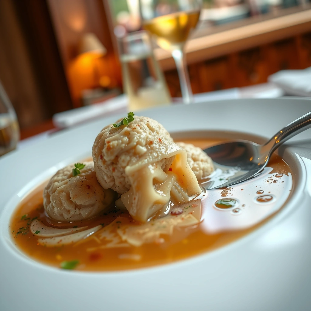 Shaping and Simmering - matza ball soup recipe