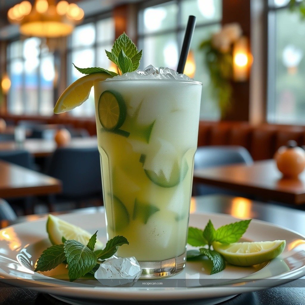 Slushy Texture - frozen mojito drink recipe