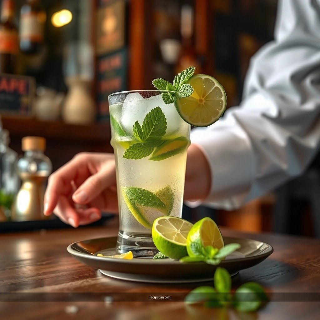 Soda Water - homemade mojito recipe