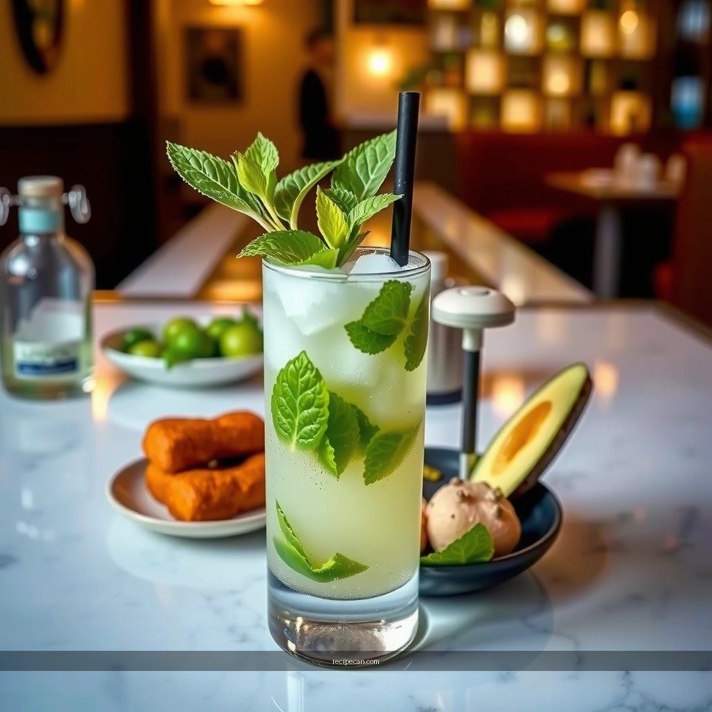 Soda Water - mojito recipe without simple syrup
