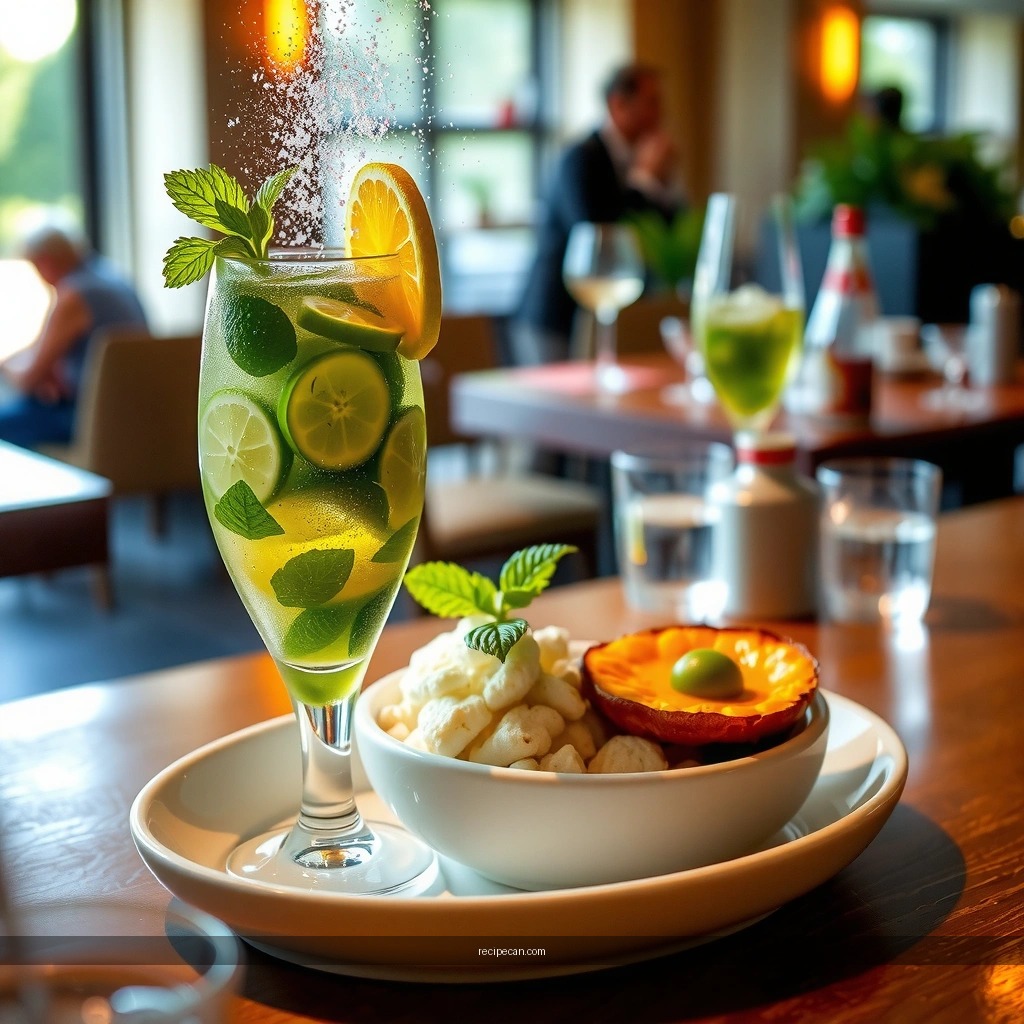 Soda Water - mojito recipe with sugar