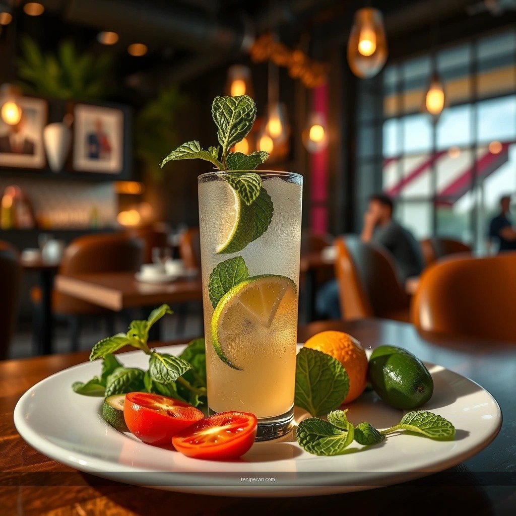 Soda Water - mojito recipe ingredients