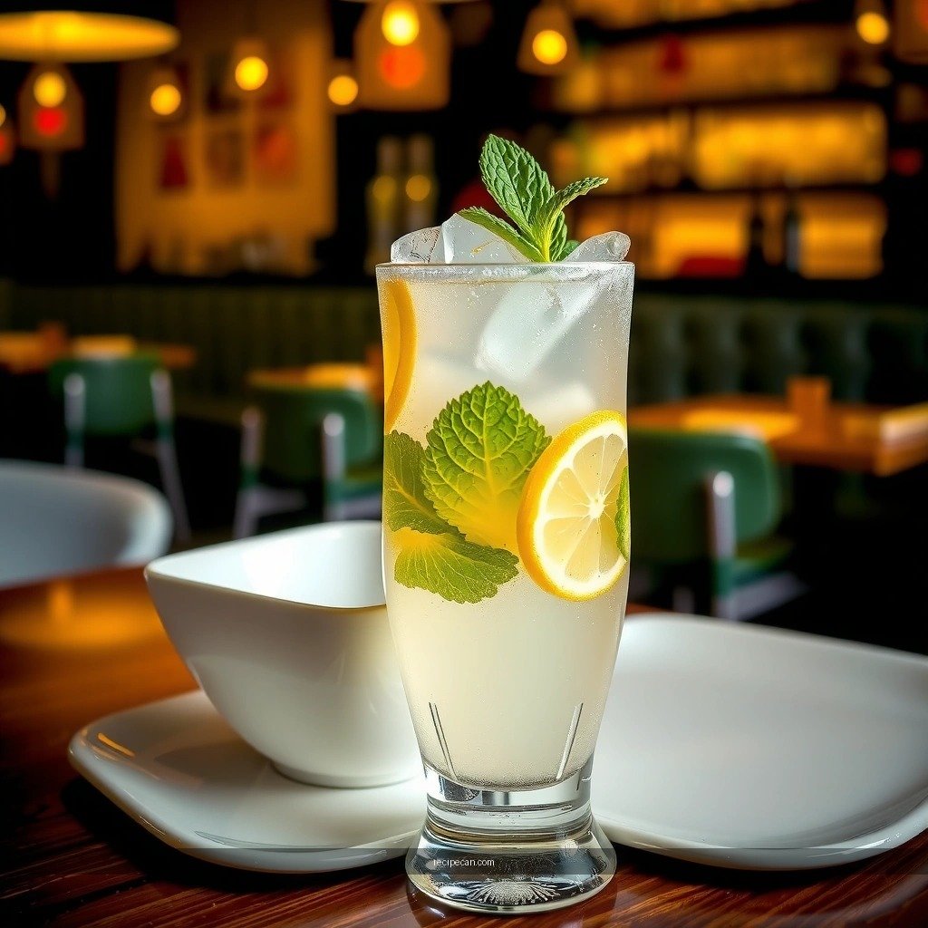Sparkling Water - spiced rum mojito recipe