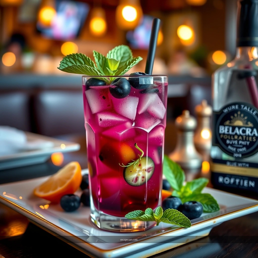 Sparkling Water - blueberry mojito recipe