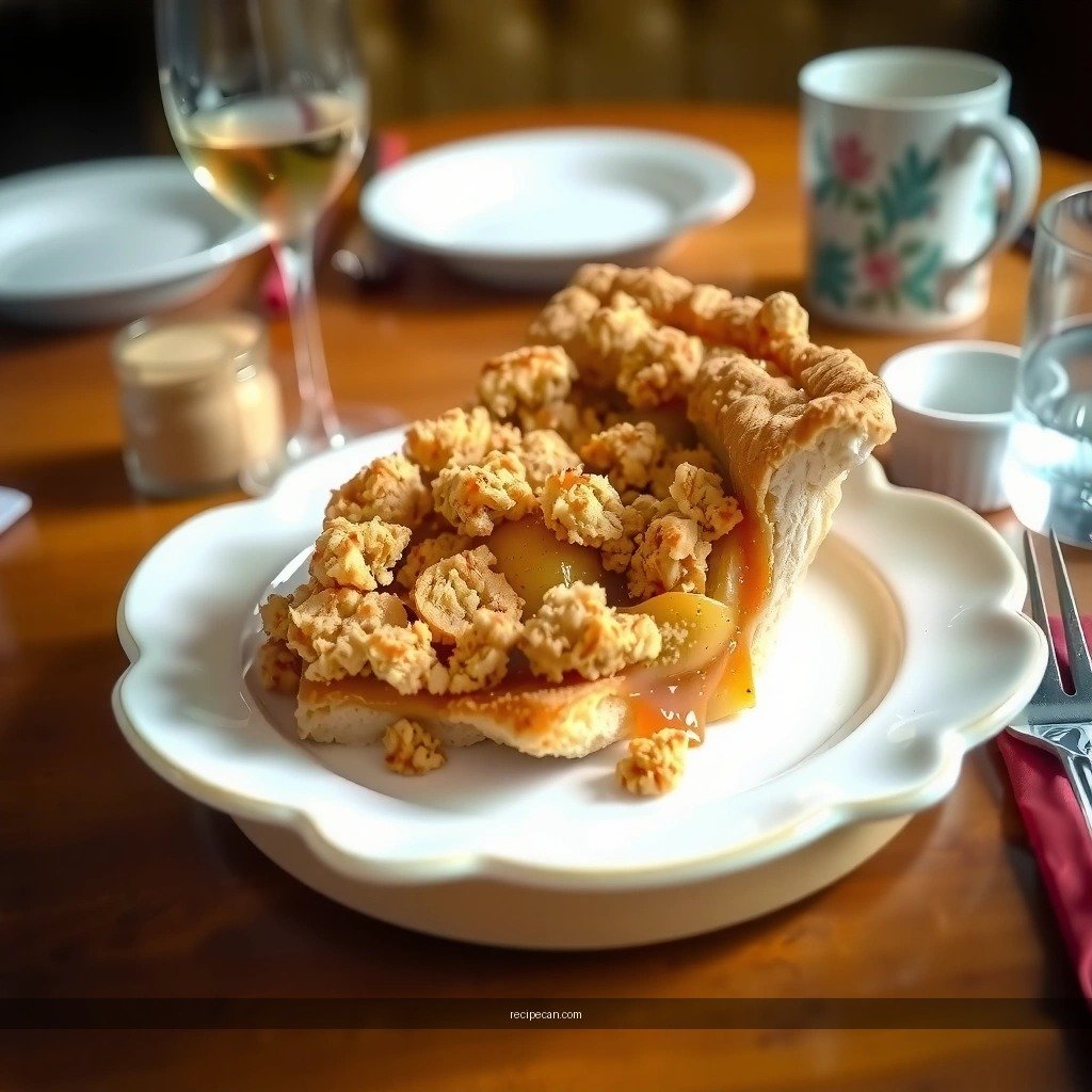 Spiced Apple Filling - apple pie recipe with crumble topping