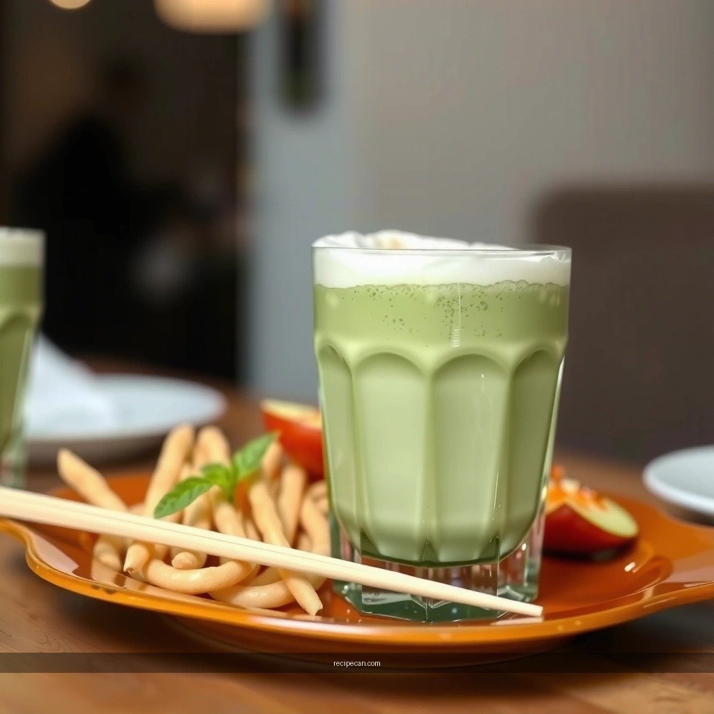 Steamed Milk - green tea latte recipe