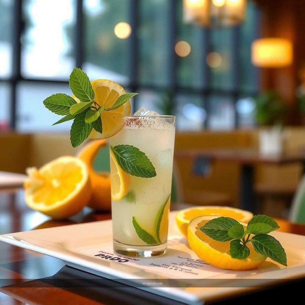 Step-by-Step Method - lemon mojito drink recipe
