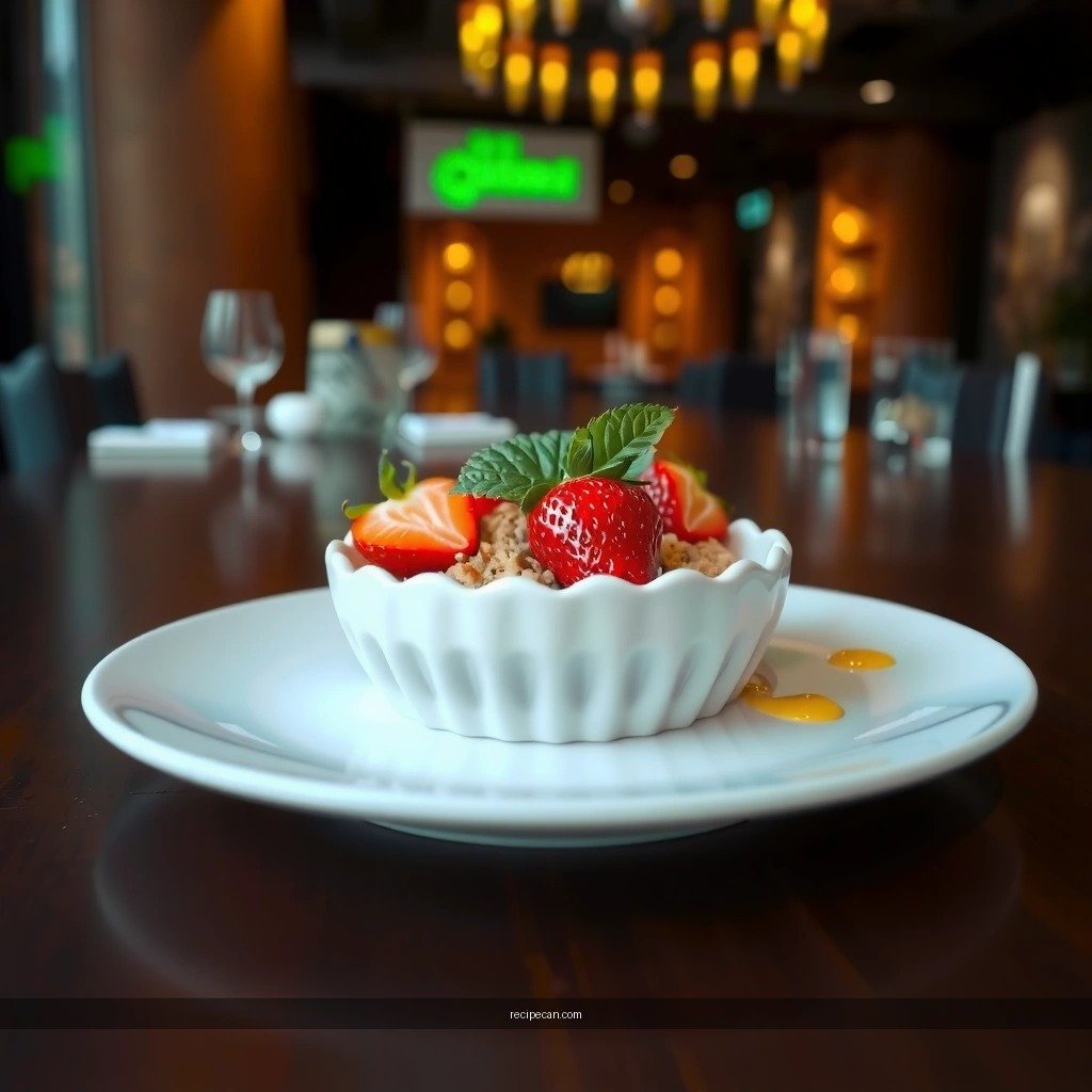 Strawberries - strawberry crumble recipe