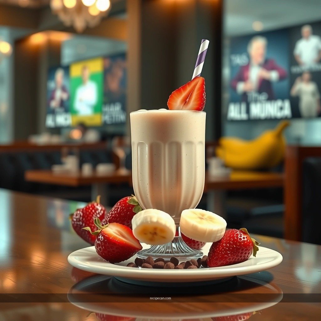 Strawberry Banana Milkshake - banana milkshake recipes