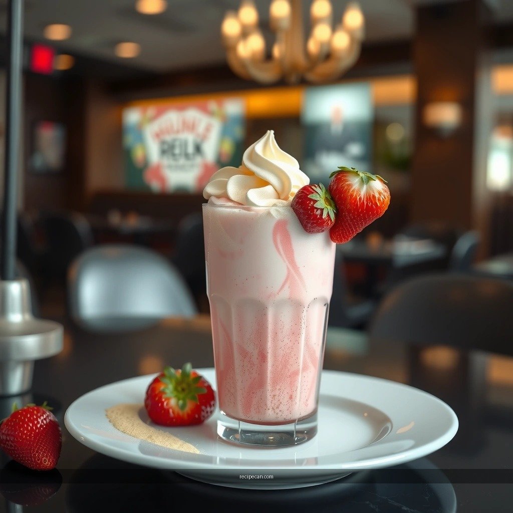 Strawberry Milkshake - strawberry milkshake recipe with strawberry ice cream
