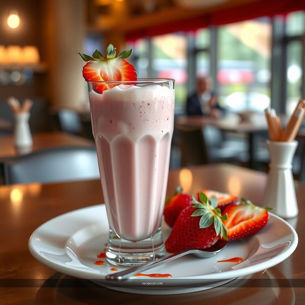 Strawberry Milkshake - easy milkshake recipes